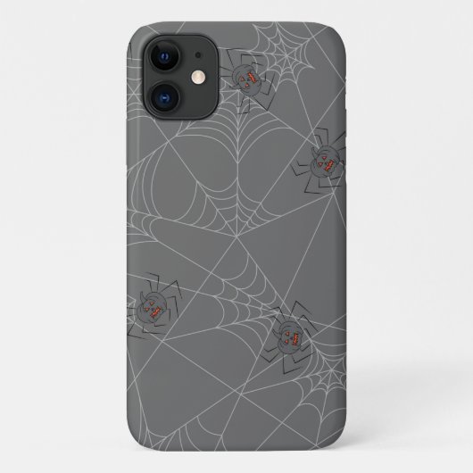 Halloween Spinnennetze und Kürbis Case-Mate iPhone Hülle (Rückseite)