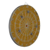 Halloween Spinnennetze und Kürbis Dartscheibe (Vorderseite Links)
