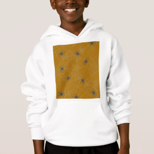 Halloween Spinnennetze und Kürbis Hoodie