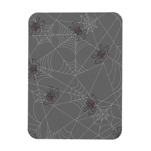 Halloween Spinnennetze und Kürbis Magnet (Vertikal)