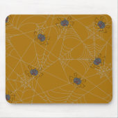 Halloween Spinnennetze und Kürbis Mousepad (Vorne)