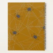 Halloween Spinnennetze und Kürbis Planer (Rückseite)