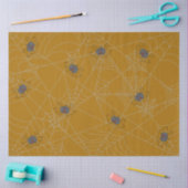 Halloween Spinnennetze und Kürbis Seidenpapier (Basteln)