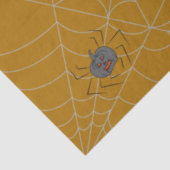 Halloween Spinnennetze und Kürbis Seidenpapier (Ausschnitt)