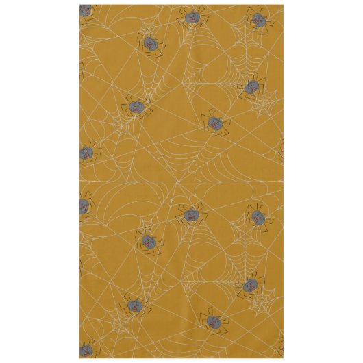 Halloween Spinnennetze und Kürbis Tischdecke (Vorderseite)