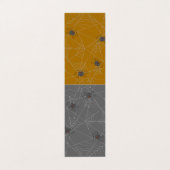 Halloween Spinnennetze und Kürbis Visitenkarten (Außenseite Aufgefaltet)