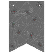 Halloween Spinnennetze und Kürbis Wimpelkette (Dritte Fahne)
