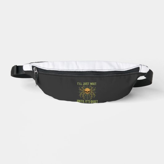 Halloween Spinnenschädel Still Bauchtasche (Vorderseite)