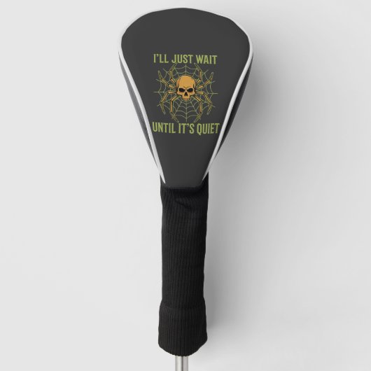 Halloween Spinnenschädel Still Golf Headcover (Vorderseite)