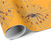 Halloween Spinnenwackelpapier Geschenkpapier (Rolleneckpunkt)