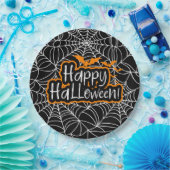 Halloween-Spinnenweben Pappteller (Party)