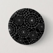 Halloween-Spinngewebe Button (Vorderseite)