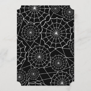 Halloween-Spinngewebe Einladung