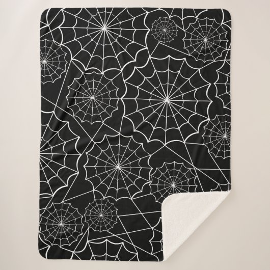 Halloween-Spinngewebe Sherpadecke (Vorderseite)
