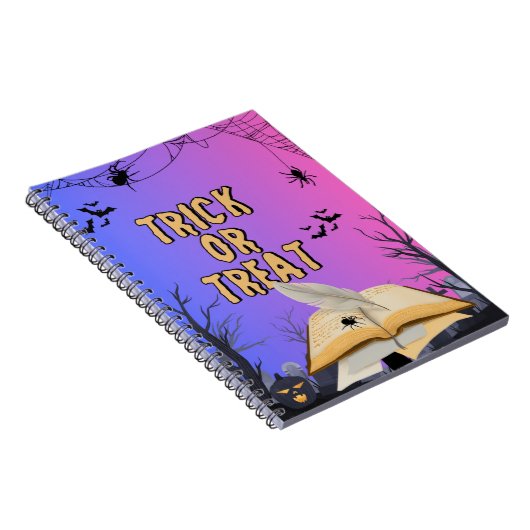 Halloween Spiral Notebook - Spooky Journal Writing Notizblock (Rechte Seite)