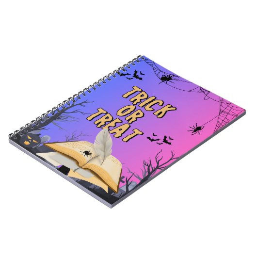 Halloween Spiral Notebook - Spooky Journal Writing Notizblock (Linke Seite)