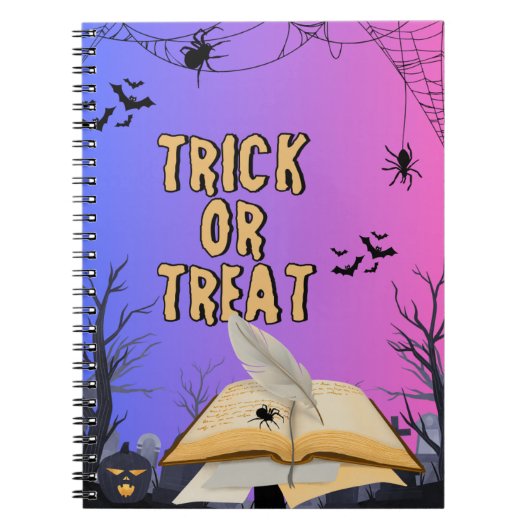 Halloween Spiral Notebook - Spooky Journal Writing Notizblock (Vorderseite)