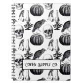 Halloween Spiral Notebook – Vintage Gothic Notizblock (Vorderseite)