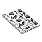 Halloween Spiralblock – Vintage Gothic Notizblock (Rechte Seite)