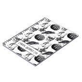 Halloween Spiralblock – Vintage Gothic Notizblock (Linke Seite)