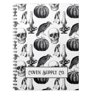 Halloween Spiralblock – Vintage Gothic Notizblock