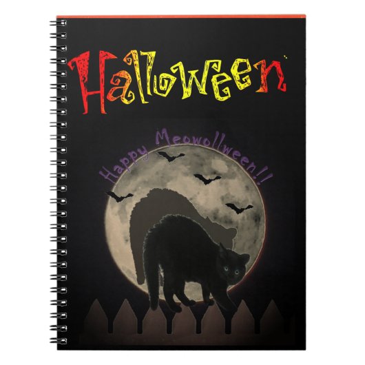 Halloween-SpiralNotebook Notizblock (Vorderseite)