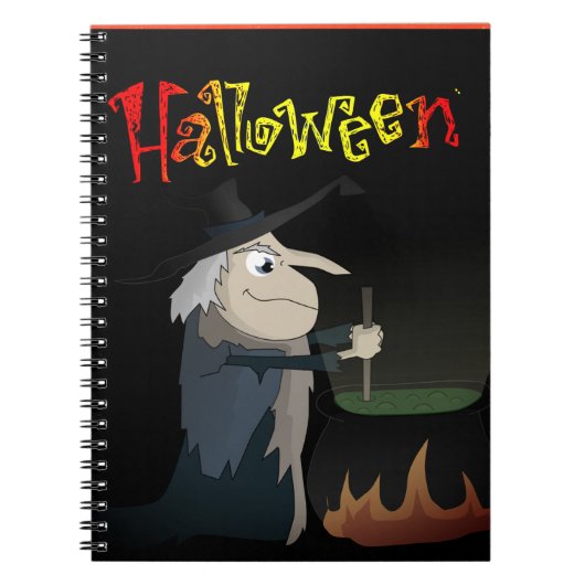Halloween-SpiralNotebook Notizblock (Vorderseite)