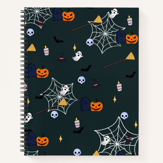 Halloween-SpiralNotebook Notizblock (Vorderseite)