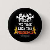 Halloween Spirit Beängstigend Ghosts Funny Hallowe Button (Vorderseite)