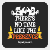 Halloween Spirit Beängstigend Ghosts Funny Hallowe Quadratischer Aufkleber (Vorderseite)