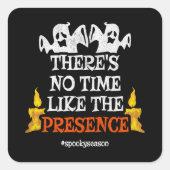 Halloween Spirit Beängstigend Ghosts Funny Hallowe Quadratischer Aufkleber (Vorderseite)