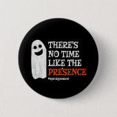 Halloween Spirit Happy Ghost Funny Halloween Button (Vorderseite)