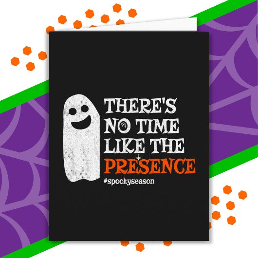 Halloween Spirit Happy Ghost Funny Halloween Karte