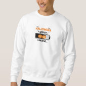 Halloween Spirit Loading Typography Design Sweatshirt (Vorderseite)