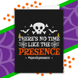 Halloween Spirit Skull Crossbones Funny Halloween Karte