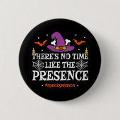 Halloween Spirit Spooky Hexenhut Funny Halloween Button (Vorderseite)
