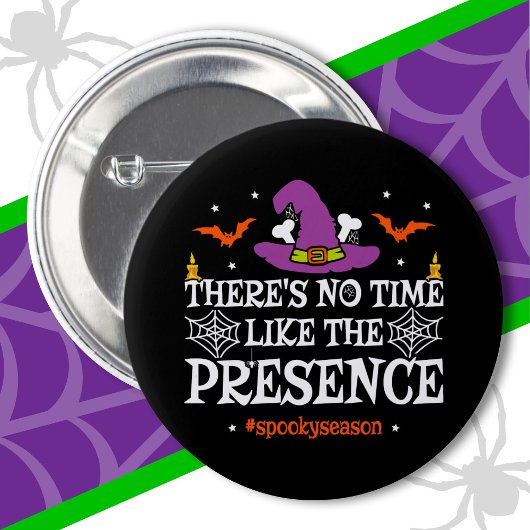 Halloween Spirit Spooky Hexenhut Funny Halloween Button