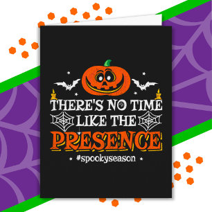 Halloween Spirit Spooky Pumpkin Funny Halloween Karte