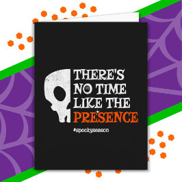 Halloween Spirit Spooky Skull Funny Halloween Karte