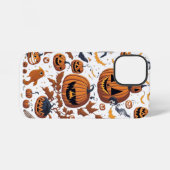 Halloween Spirits | Niedliche Ghost & Pumpkin Tele iPhone Hülle (Rückseite (Horizontal))