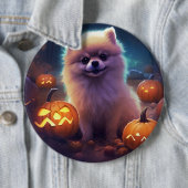 Halloween-Spitz mit Pumpkins Beängstigend Button (Beispiel)