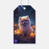 Halloween-Spitz mit Pumpkins Beängstigend Geschenkanhänger (Vorderseite)