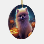Halloween-Spitz mit Pumpkins Beängstigend Keramik Ornament (Rechts)