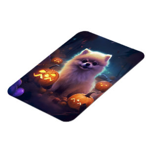Halloween-Spitz mit Pumpkins Beängstigend Magnet