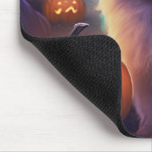 Halloween-Spitz mit Pumpkins Beängstigend Mousepad (Ecke)