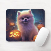 Halloween-Spitz mit Pumpkins Beängstigend Mousepad (Mit Mouse)