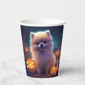 Halloween-Spitz mit Pumpkins Beängstigend Pappbecher (Vorderseite)