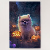 Halloween-Spitz mit Pumpkins Beängstigend Puzzle (Vertikal)
