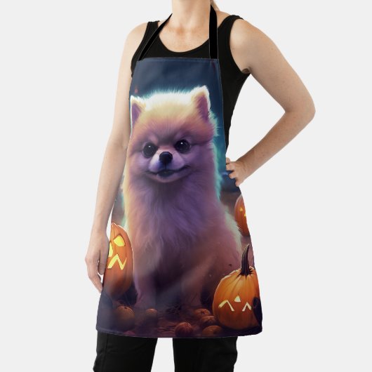 Halloween-Spitz mit Pumpkins Beängstigend Schürze (InSitu)