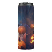 Halloween-Spitz mit Pumpkins Beängstigend Thermosbecher (Rückseite)